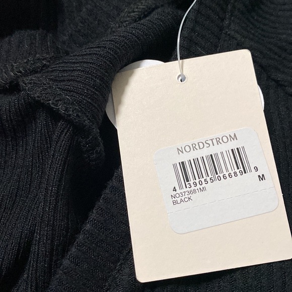 Make + Model BLACK Raglan Ribbed Pocket Tee - Picture 5 of 5